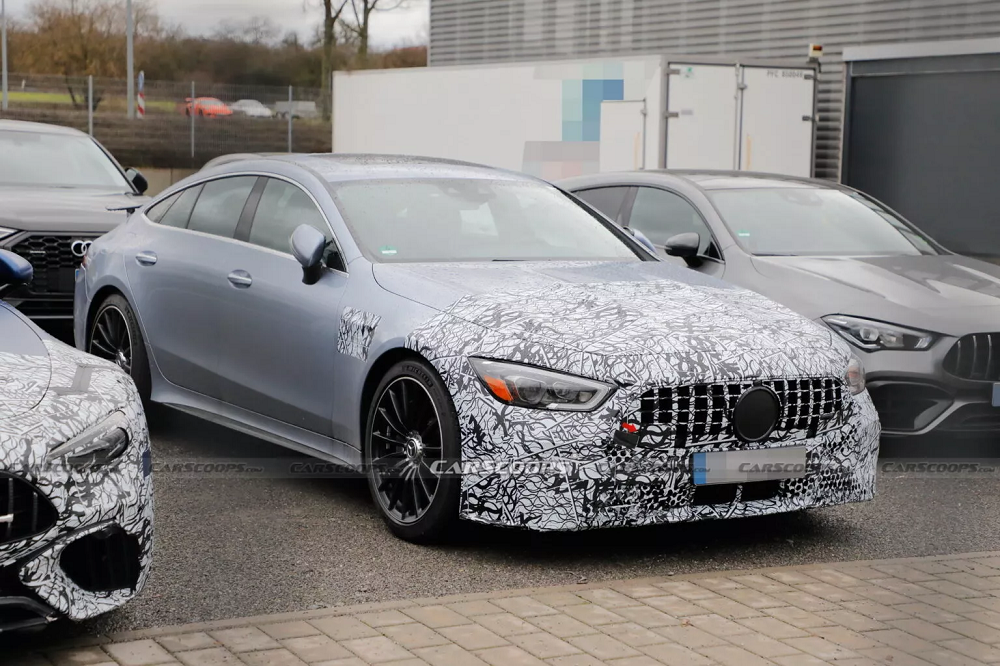 2024 Mercedes-AMG GT 63 SE Performance spy images reveal small visual improvements