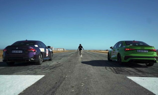 BMW M240i xDrive Drag Races Audi RS3 en enfrentamiento con tracción total