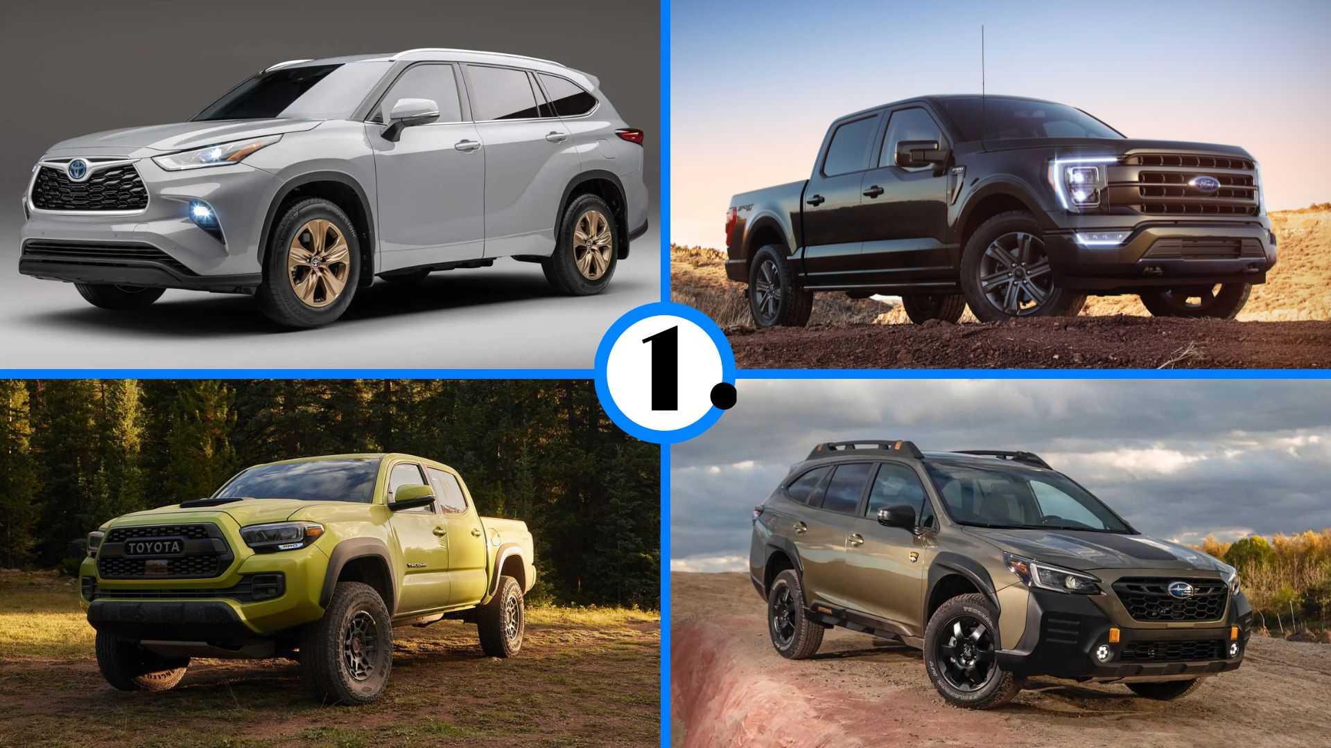 Best Selling Cars, Trucks And SUVs In The US For 2022