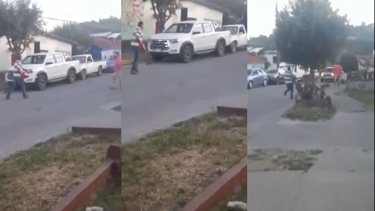 Chile: Man threatens driver with chainsaw after starring in accident in Panguipulli (+VIDEO)