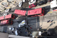 Collision between Metrobús and truck in Cuauhtémoc leaves two injured (+VIDEO)