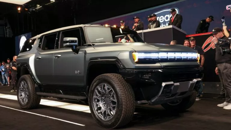 First production GMC SUV Hummer EV sold for $500,000 at auction