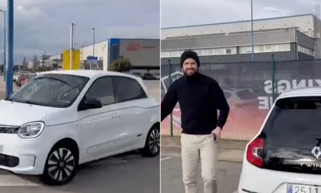 Gerard Piqué arrived at the Kings League in an electric Renault Twingo but look how much it costs (+Video)