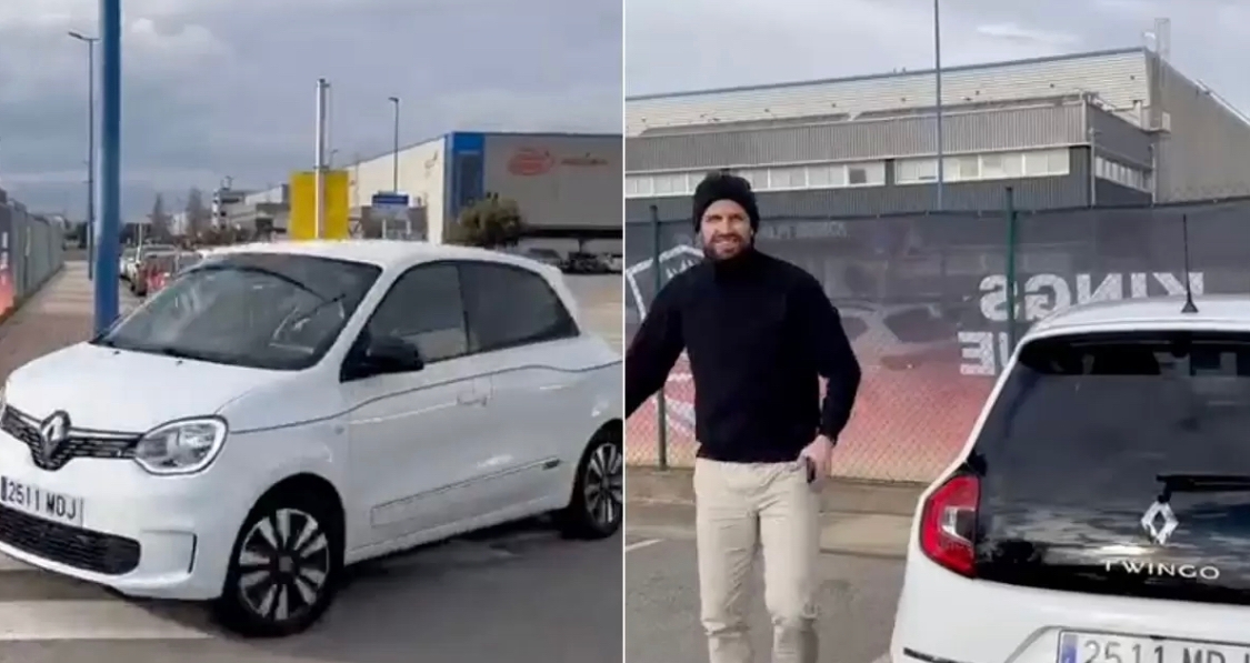 Gerard Piqué arrived at the Kings League in an electric Renault Twingo but look how much it costs (+Video)