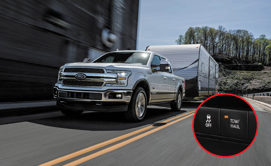 How to enable Tow Haul mode on the Ford F-150 and what is it for?
