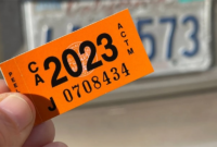 How to get the sticker of the license plates online in Florida