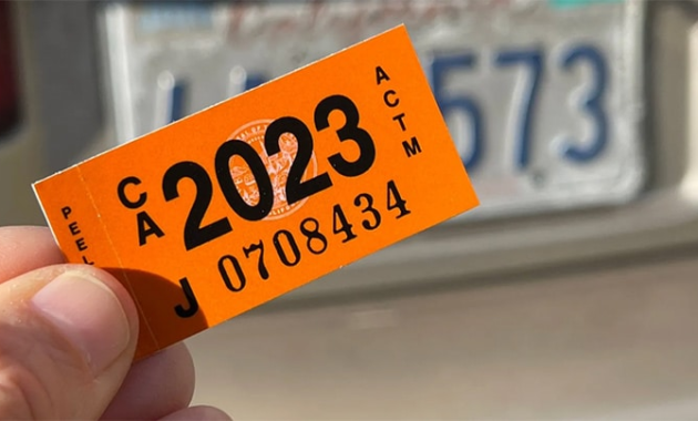 How to get the sticker of the license plates online in Florida
