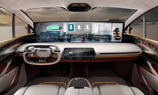 If the movie screen of the new BMW 7 Series seems big to you, wait until you see the one that this Italian SUV has on the dashboard