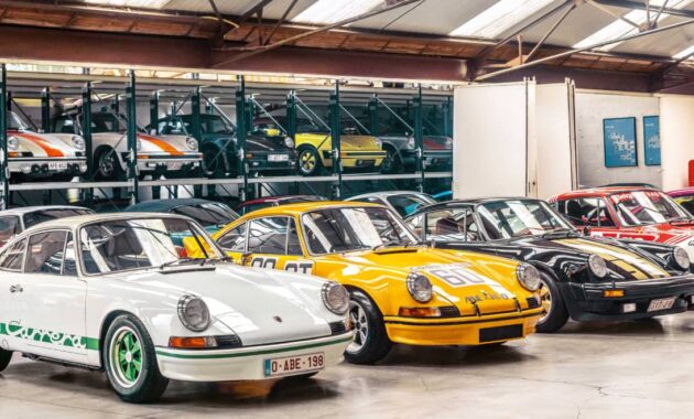 If there is a 'petrolhead' paradise, it is this Porsche collection
