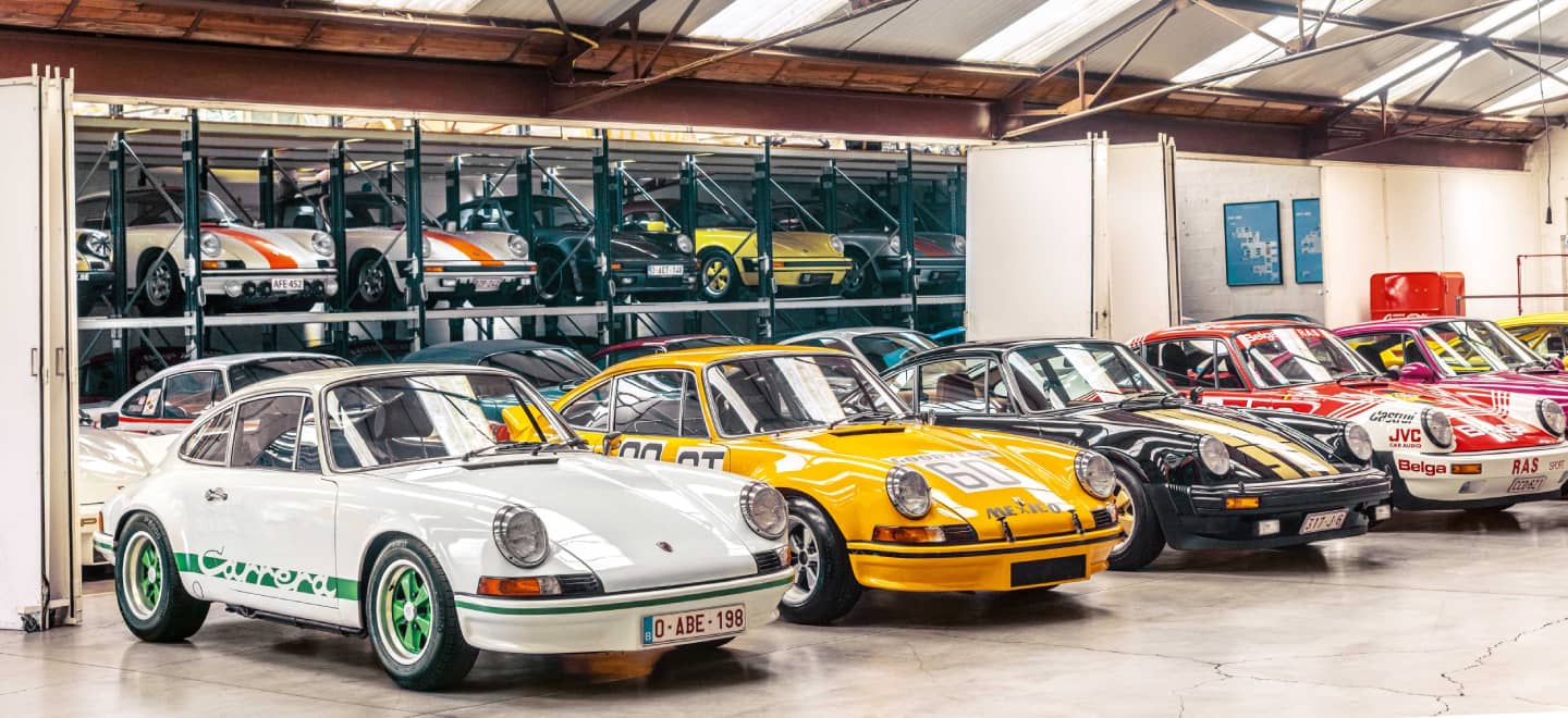 If there is a 'petrolhead' paradise, it is this Porsche collection