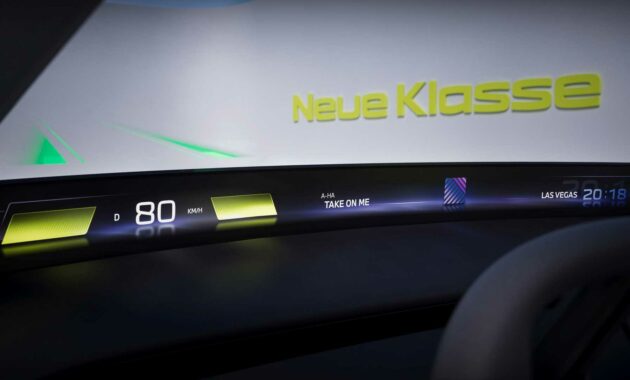 La plataforma Neue Klasse de BMW se burla de la pantalla delgada del tablero, se empareja con el nuevo HUD
