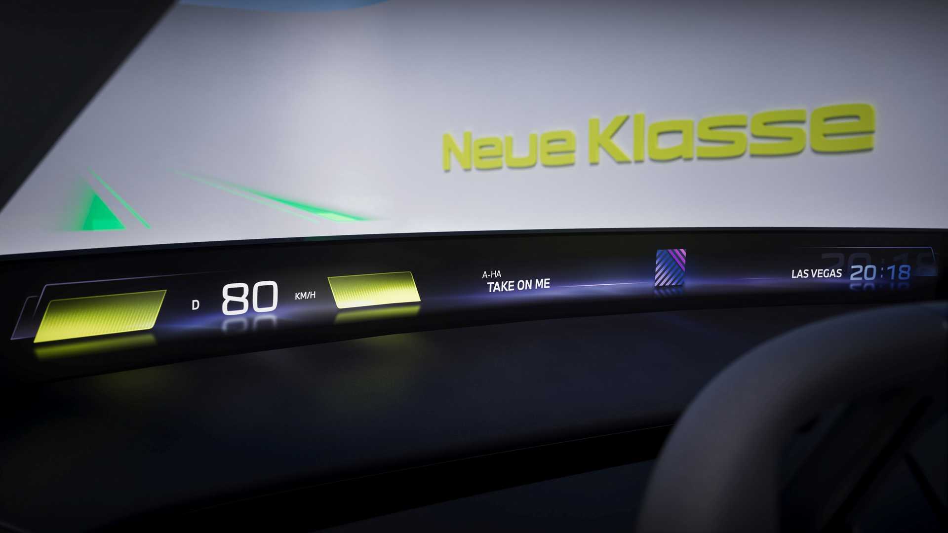 La plataforma Neue Klasse de BMW se burla de la pantalla delgada del tablero, se empareja con el nuevo HUD