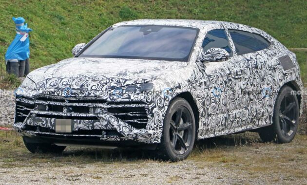 Lamborghini Urus PHEV Peeked Potentially Hiding Porsche Engine