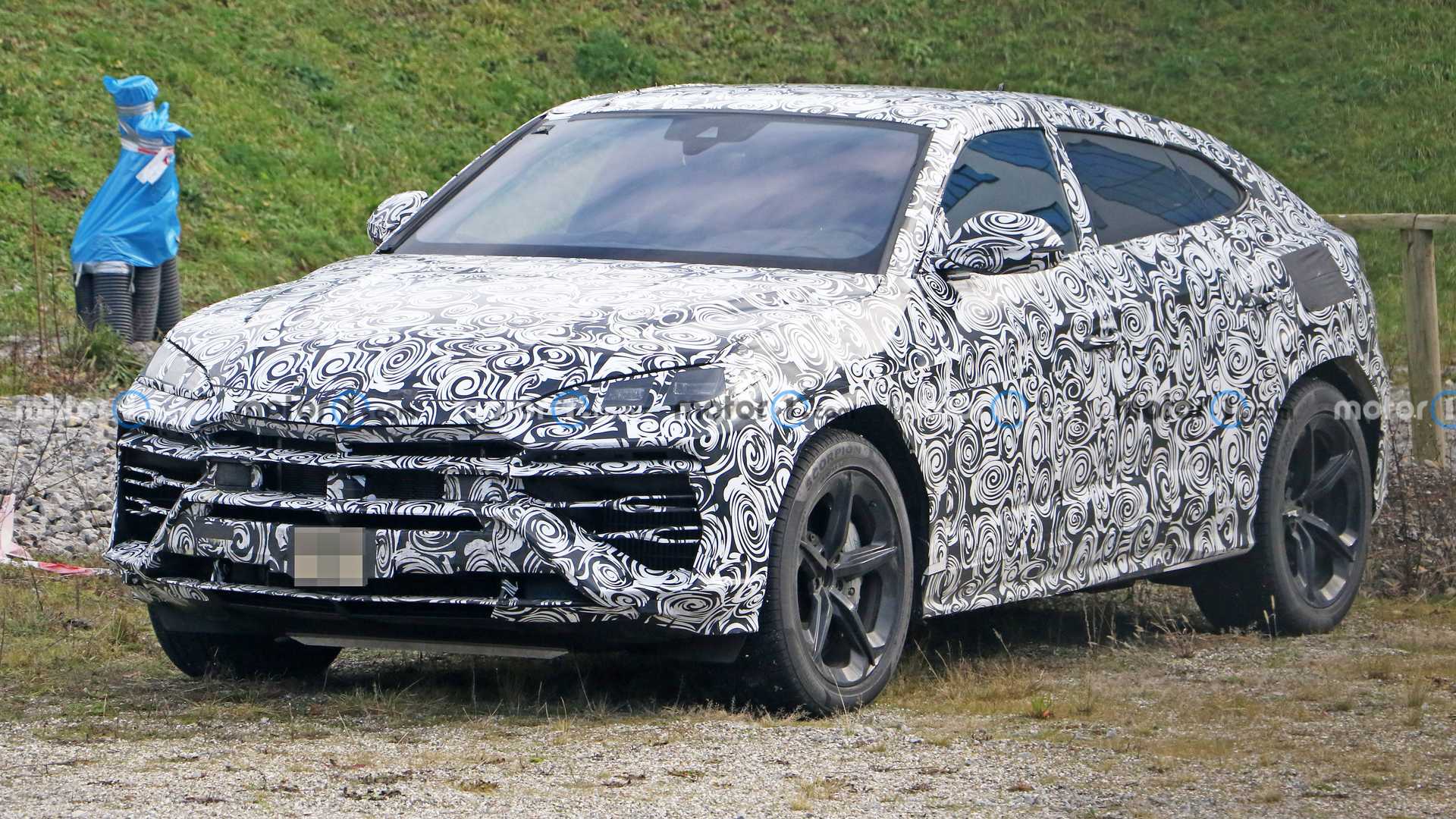 Lamborghini Urus PHEV Peeked Potentially Hiding Porsche Engine