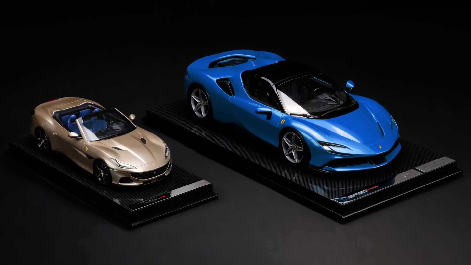 Los nuevos compradores de Ferrari pueden pedir una réplica del modelo a escala de amalgama combinado