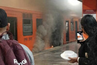 MX: The Metro again!  Car of Line 5 Polytechnic station catches fire in CDMX