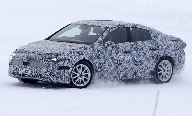 Mercedes EQA Sedan spied with camouflage during winter tests (+ Images)