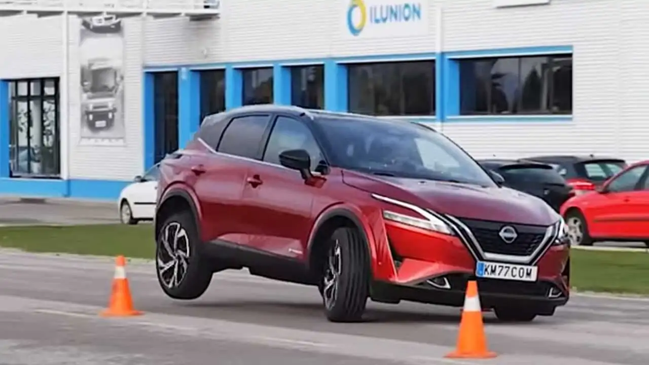 Moose test of the Nissan Qashqai (+Video)