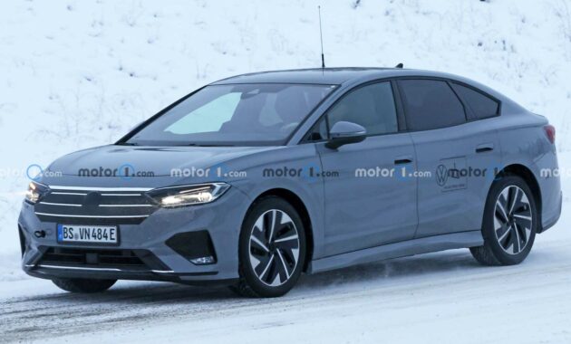 New Volkswagen ID.7 Spy Shot Peels Off Funky Digital Camouflage