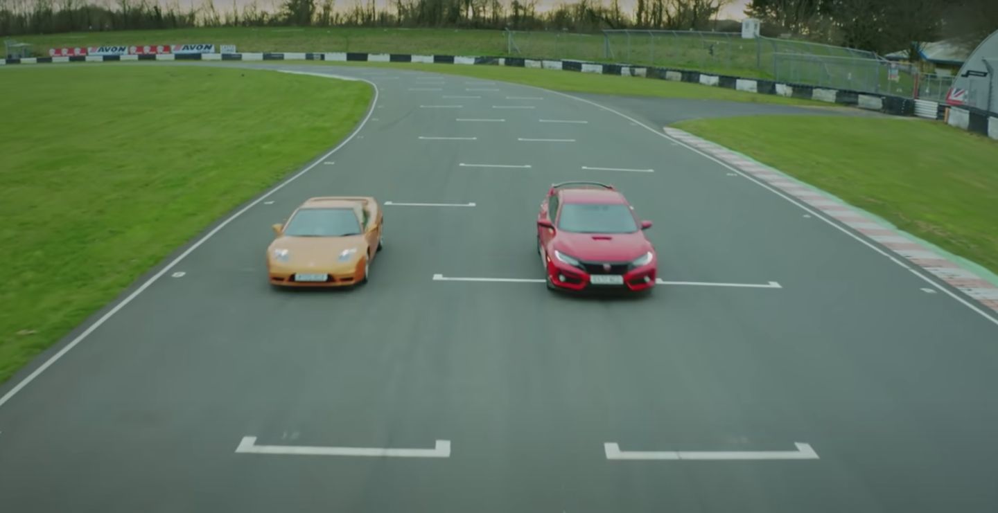 On video: can a Honda Civic Type R beat a Honda NSX on track?