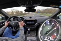 Pleasure is seeing the latest Ferrari-engined Maserati at full throttle on an Autobahn