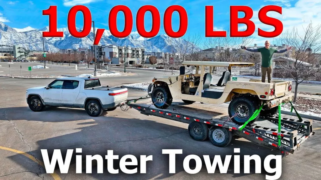 Rivian R1T tows 10,000 pounds in subzero temperatures: this happened (+Video)