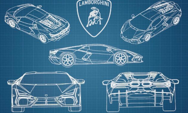 Someone Has Slipped Out The Design Of Lamborghini's New Supercar, And It's A Potpourri Of Different Models