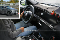 Spy images of the 2024 BMW X3 reveal its interior, a curved screen and minimalist gear lever