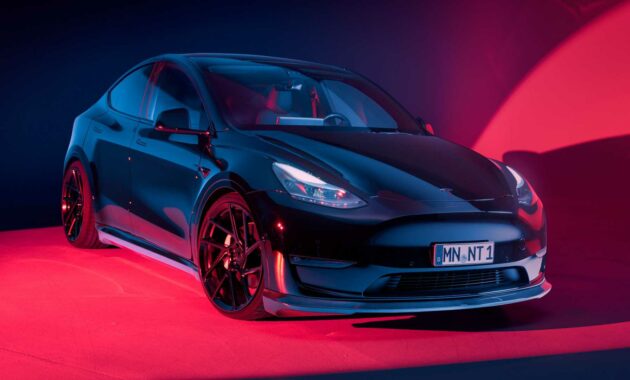 Tesla Model Y obtiene actualización Carbon Aero, ruedas de 22 pulgadas de Novitec