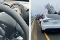 Tesla Model Y steering wheel comes off on the road