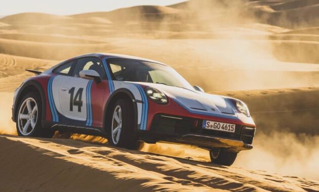 The Porsche 911 Dakar dresses in Martini, but it will not be as exclusive a 'suit' as Rothmans