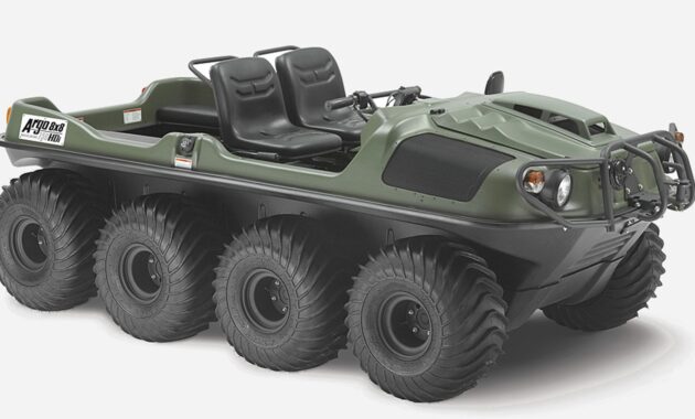 The amphibious vehicle a technological work that can move both on land and in water