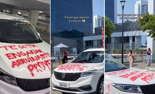 The true story of why a car was scratched in Peru "Coward, you didn't know Excel" (+Video)