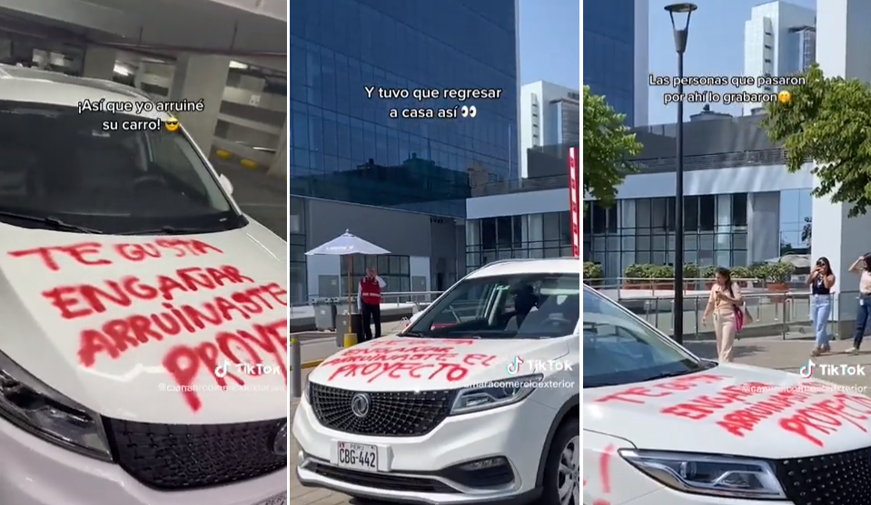 The true story of why a car was scratched in Peru "Coward, you didn't know Excel" (+Video)