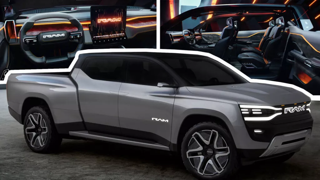 They present the Ram 1500 Revolution BEV Concept, with folding seats in the third row and autonomy level 3 (+ Images)