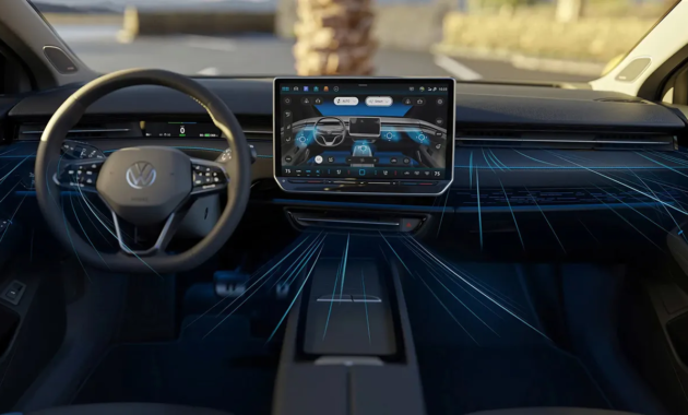 This is the new technological automatic climate control of the Volkswagen ID.7