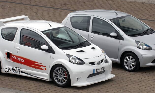 Toyota Aygo Crazy or when the Japanese brand turned its urban into a 200 CV rear-wheel drive sports car