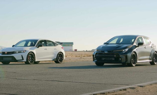 Toyota GR Corolla Morizo ​​​​Challenges the Honda Civic Type R in Drag Race