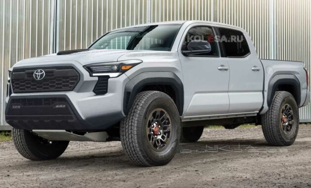 Toyota Tacoma de próxima generación renderizado basado en imágenes patentadas