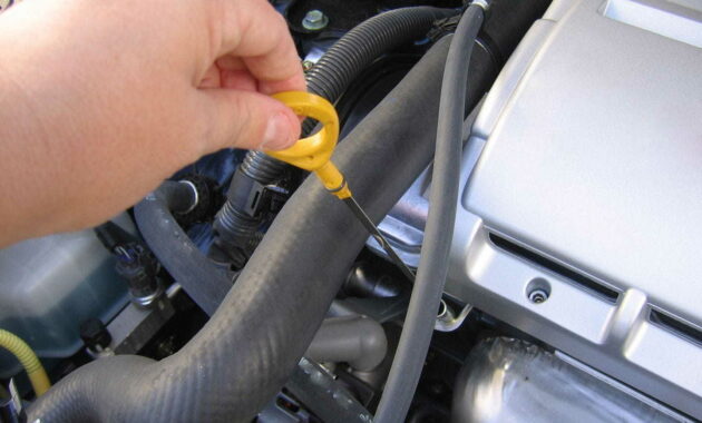 Transmission oil is poured on or off