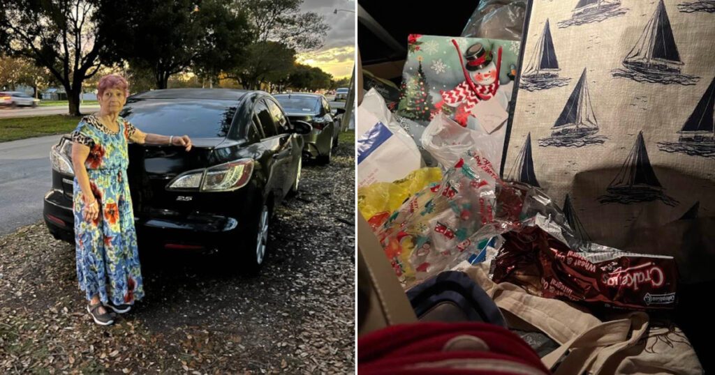 USA: Elderly Cuban woman lives in her car in Miami;  network campaign seeks to help her pay the rent