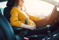 Up to what month can a pregnant woman drive