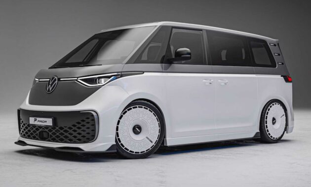 VW ID.  Buzz Gets White Wheels, Subtle Body Kit In Overhaul Of Its Previous Design