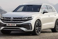 VW Touareg फेसलिफ्ट के रेंडर स्पाई शॉट्स से स्टिकर्स को निकालने की कोशिश कर रहे हैं