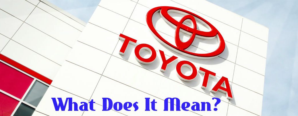 What do the Toyota model names mean?
