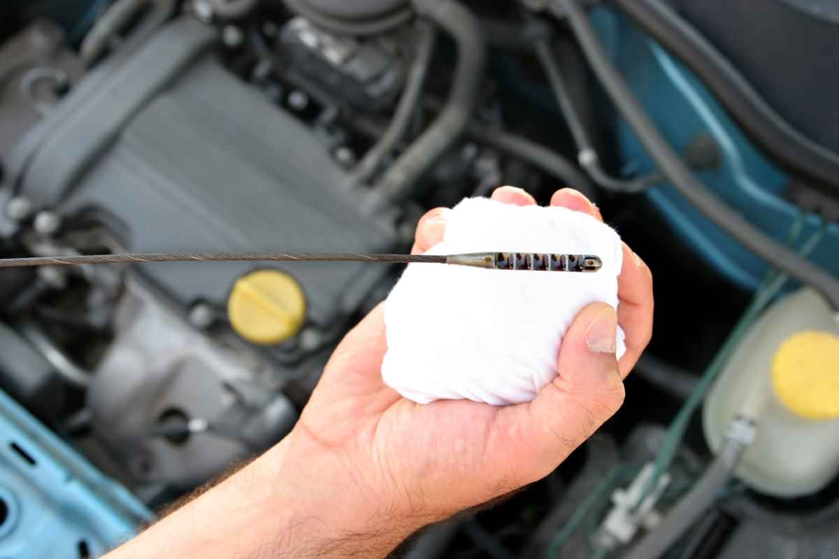 What is the correct level of engine oil?