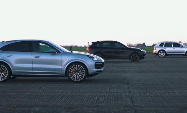 Which generation of the Porsche Cayenne is the best?  This 'drag race' will dismantle your arguments