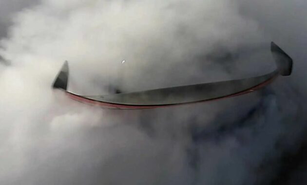 2024 Ford Mustang GT3 race car hidden in a puff of smoke in new teaser