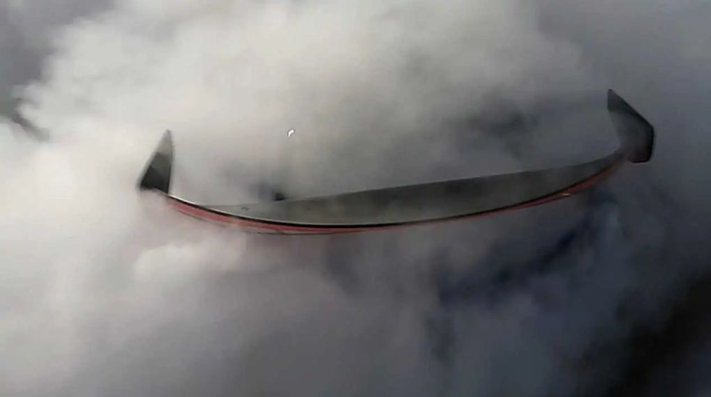 2024 Ford Mustang GT3 race car hidden in a puff of smoke in new teaser