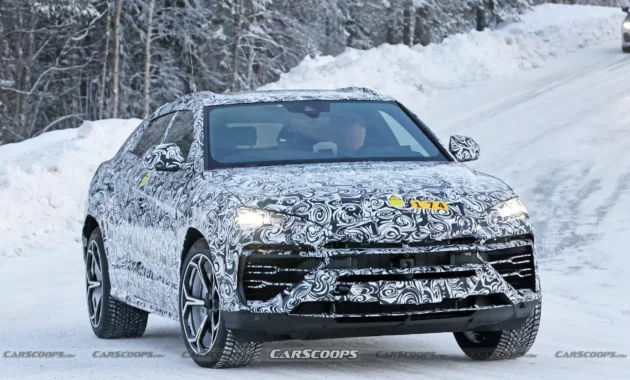 2024 Lamborghini Urus Hybrid Spied During Cold Weather Testing